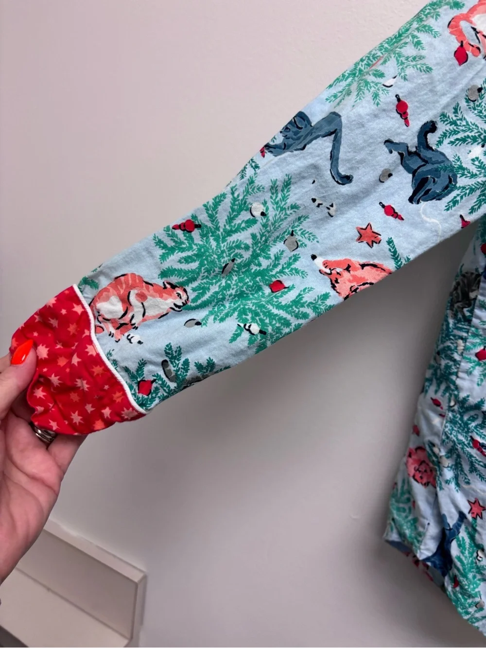Printfresh Christmas Frisky Firs Pajama Top